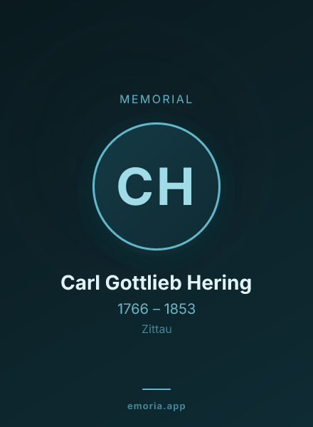 Memorial portrait of Carl Gottlieb Hering