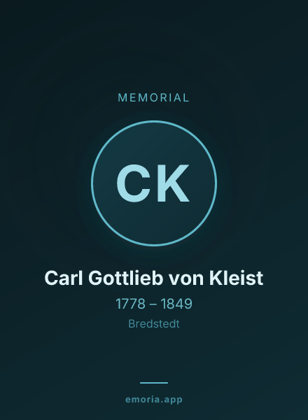 Memorial portrait of Carl Gottlieb von Kleist