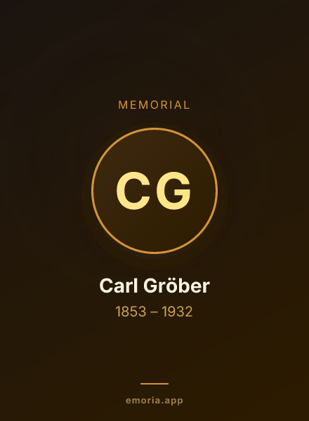 Memorial portrait of Carl Gröber