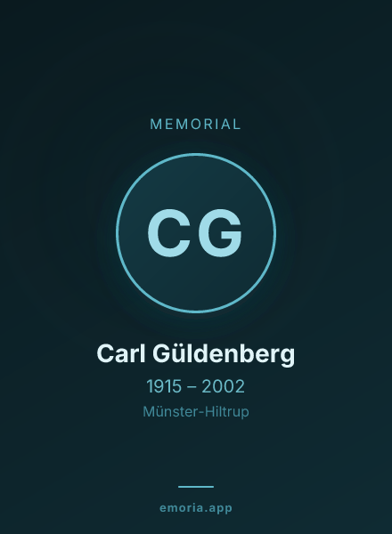 Memorial portrait of Carl Güldenberg