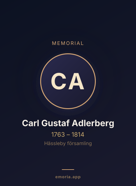 Memorial portrait of Carl Gustaf Adlerberg