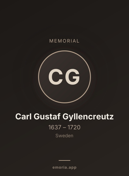Memorial portrait of Carl Gustaf Gyllencreutz