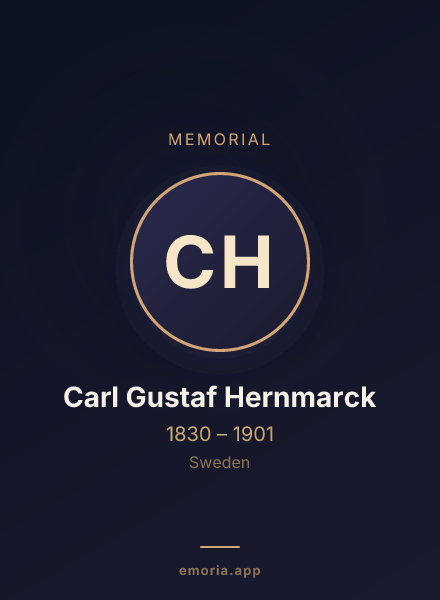 Memorial portrait of Carl Gustaf Hernmarck