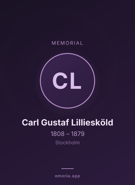 Memorial portrait of Carl Gustaf Lilliesköld