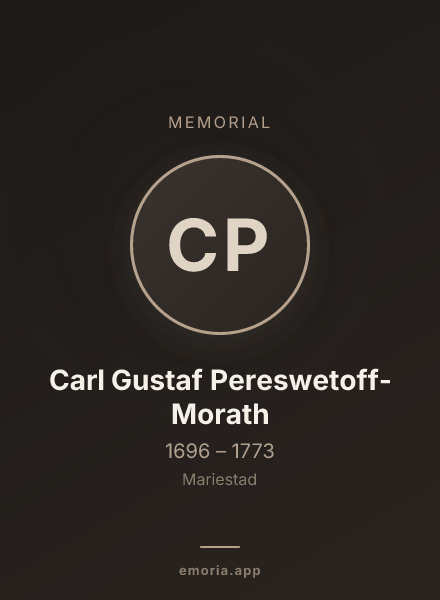 Memorial portrait of Carl Gustaf Pereswetoff-Morath