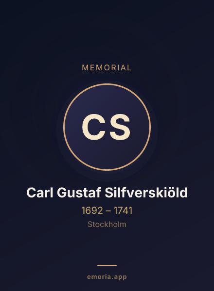 Memorial portrait of Carl Gustaf Silfverskiöld