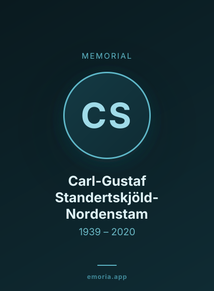 Memorial portrait of Carl-Gustaf Standertskjöld-Nordenstam