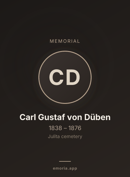 Memorial portrait of Carl Gustaf von Düben