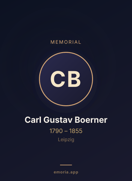 Memorial portrait of Carl Gustav Boerner