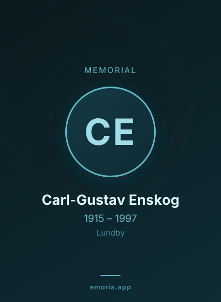 Memorial portrait of Carl-Gustav Enskog