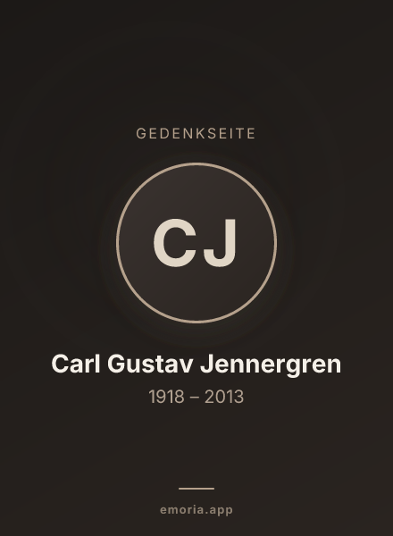 Gedenkportrait von Carl Gustav Jennergren