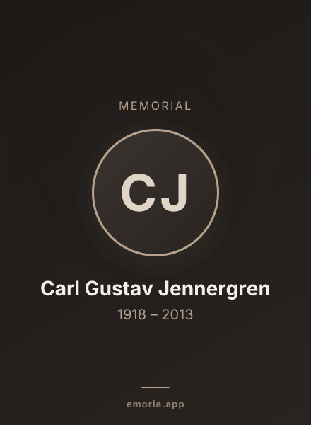 Memorial portrait of Carl Gustav Jennergren