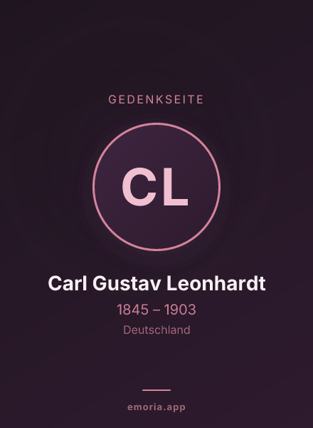 Gedenkportrait von Carl Gustav Leonhardt
