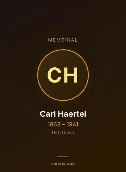 Memorial portrait of Carl Haertel