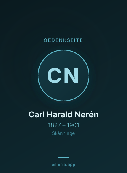Gedenkportrait von Carl Harald Nerén