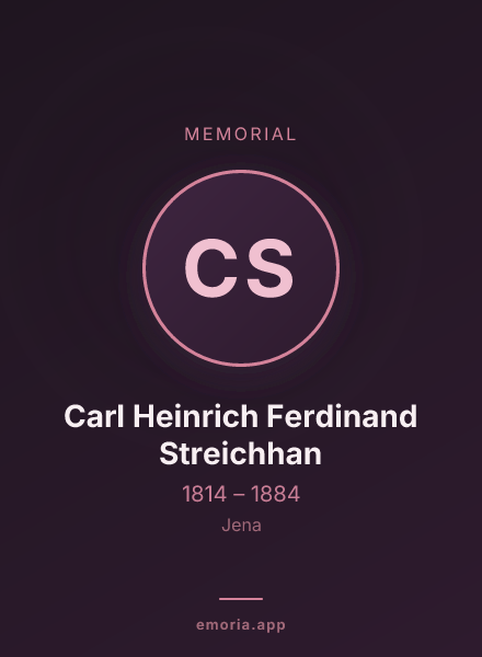Memorial portrait of Carl Heinrich Ferdinand Streichhan
