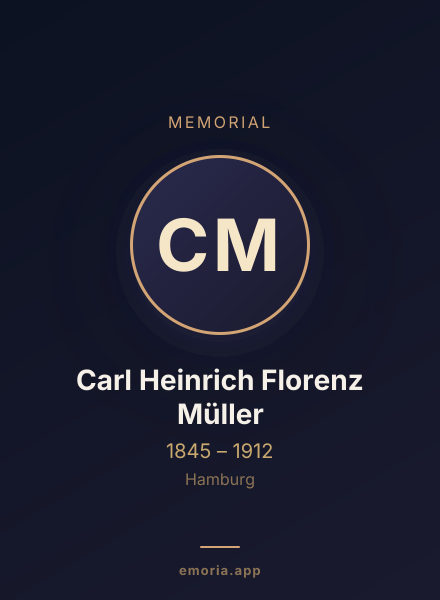 Memorial portrait of Carl Heinrich Florenz Müller