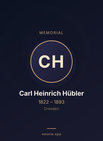 Memorial portrait of Carl Heinrich Hübler