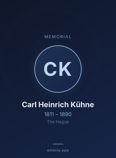 Memorial portrait of Carl Heinrich Kühne