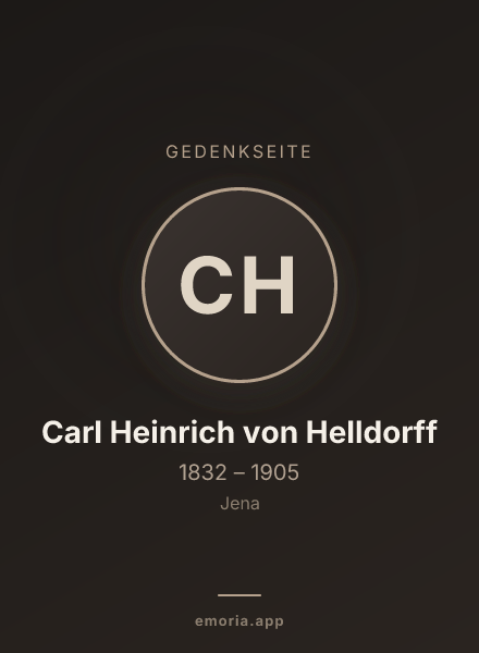 Gedenkportrait von Carl Heinrich von Helldorff