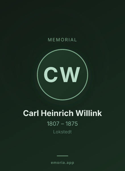 Memorial portrait of Carl Heinrich Willink