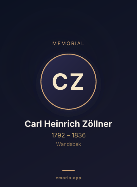 Memorial portrait of Carl Heinrich Zöllner