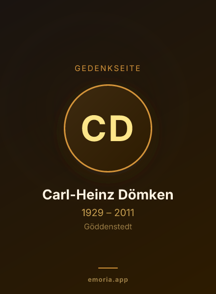Gedenkportrait von Carl-Heinz Dömken