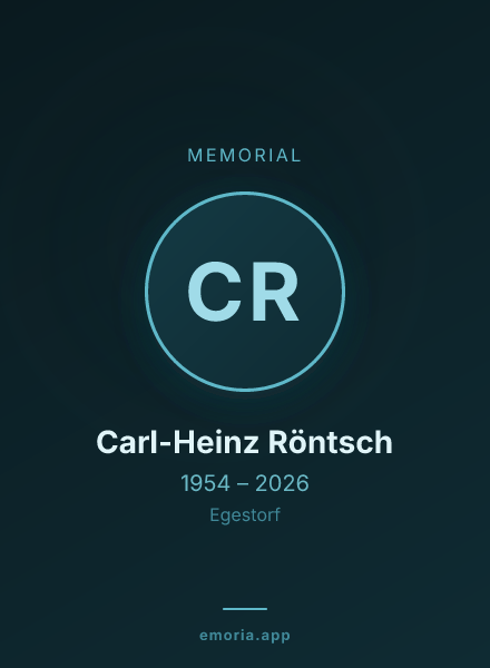 Memorial portrait of Carl-Heinz Röntsch
