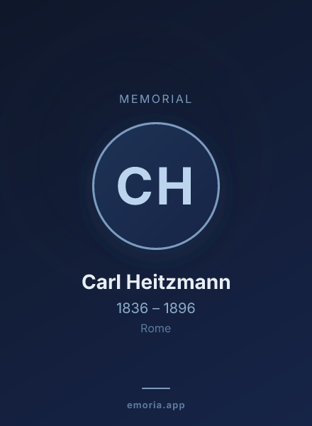Memorial portrait of Carl Heitzmann