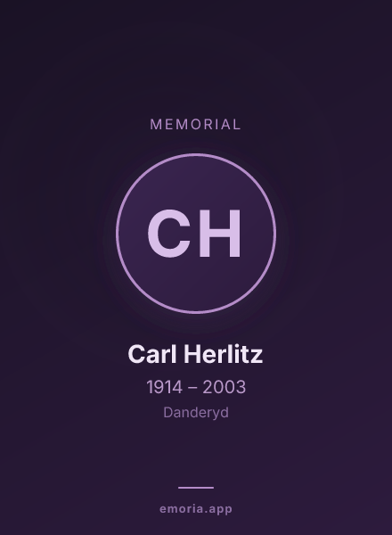 Memorial portrait of Carl Herlitz