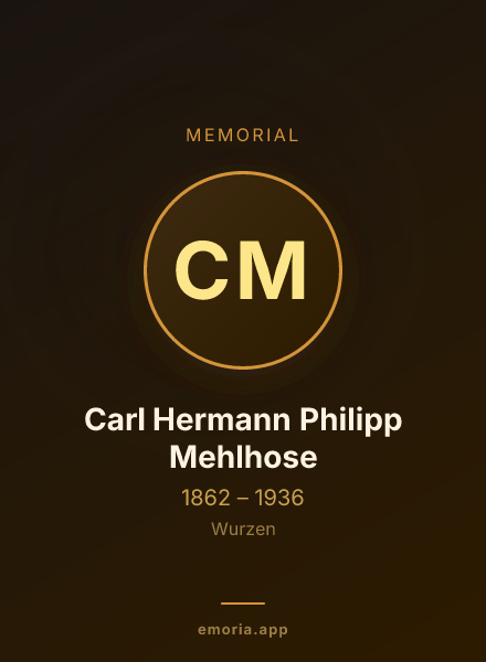 Memorial portrait of Carl Hermann Philipp Mehlhose
