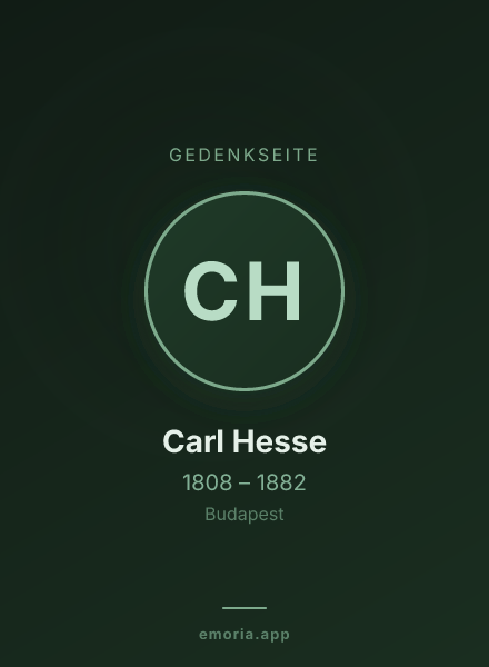 Gedenkportrait von Carl Hesse