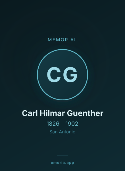 Memorial portrait of Carl Hilmar Guenther