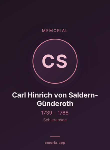 Memorial portrait of Carl Hinrich von Saldern-Günderoth