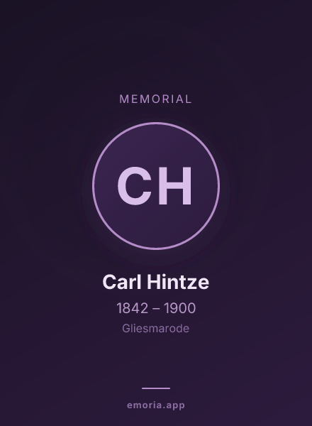 Memorial portrait of Carl Hintze