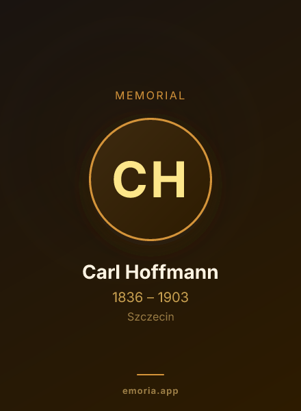 Memorial portrait of Carl Hoffmann