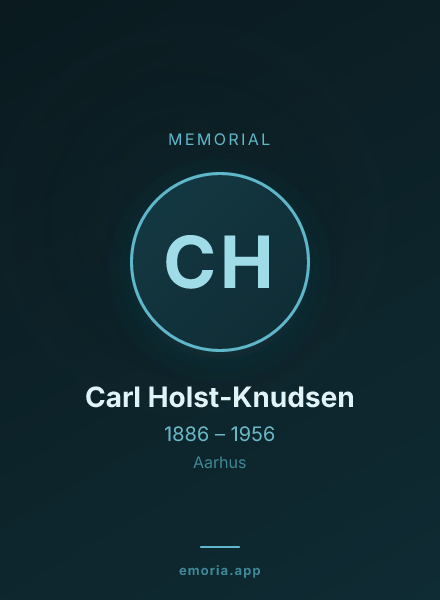 Memorial portrait of Carl Holst-Knudsen