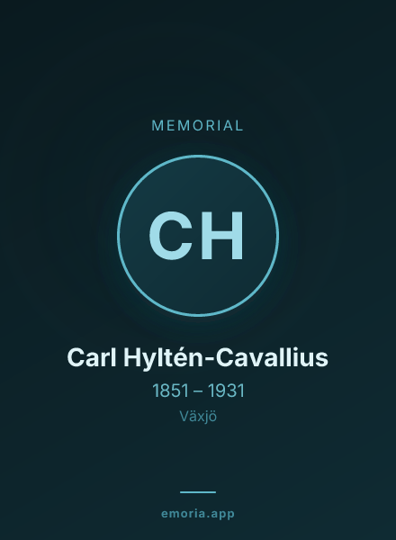 Memorial portrait of Carl Hyltén-Cavallius