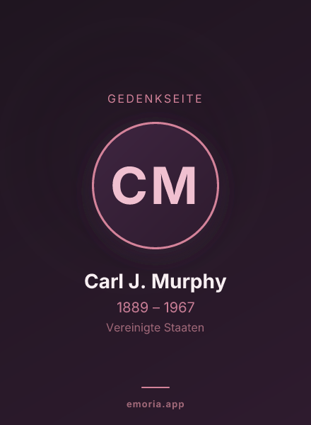 Gedenkportrait von Carl J. Murphy