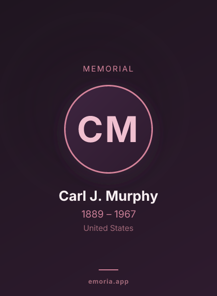 Memorial portrait of Carl J. Murphy