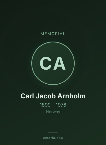 Memorial portrait of Carl Jacob Arnholm