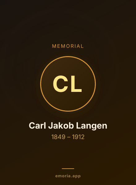 Memorial portrait of Carl Jakob Langen