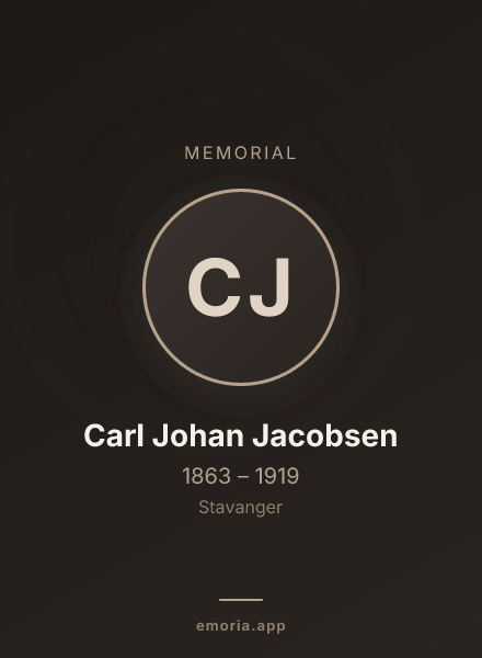 Memorial portrait of Carl Johan Jacobsen