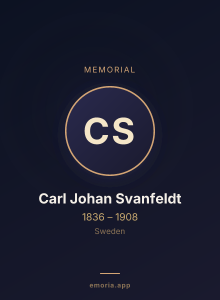 Memorial portrait of Carl Johan Svanfeldt