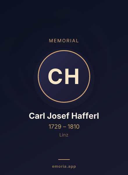 Memorial portrait of Carl Josef Hafferl