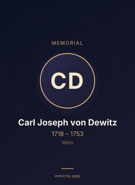 Memorial portrait of Carl Joseph von Dewitz