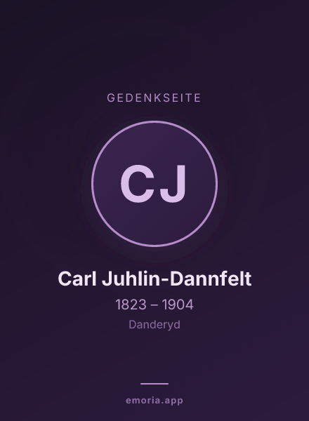 Gedenkportrait von Carl Juhlin-Dannfelt