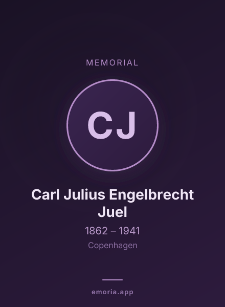 Memorial portrait of Carl Julius Engelbrecht Juel