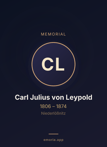 Memorial portrait of Carl Julius von Leypold
