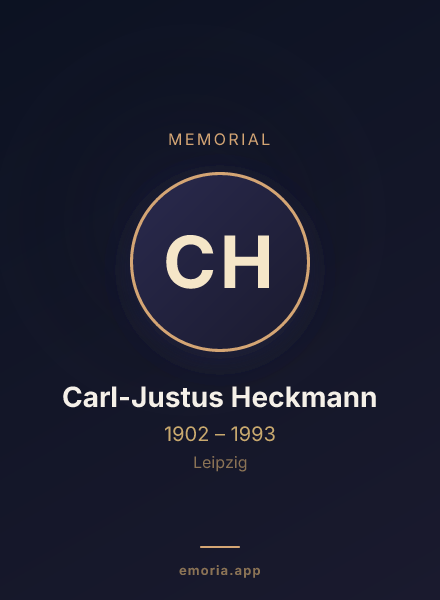Memorial portrait of Carl-Justus Heckmann